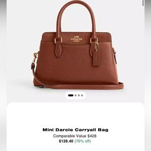Coach Mini Darcie Carryall bag